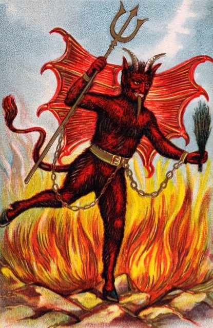 devil with pitchfork